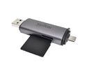LECTOGRABADOR NISUTA DE TARJETAS DE MEMORIA MULTIFUNCION CON CONECTOR NISUTA  USB C, USB 3.0 Y CARCAZA DE ALUMINIO
