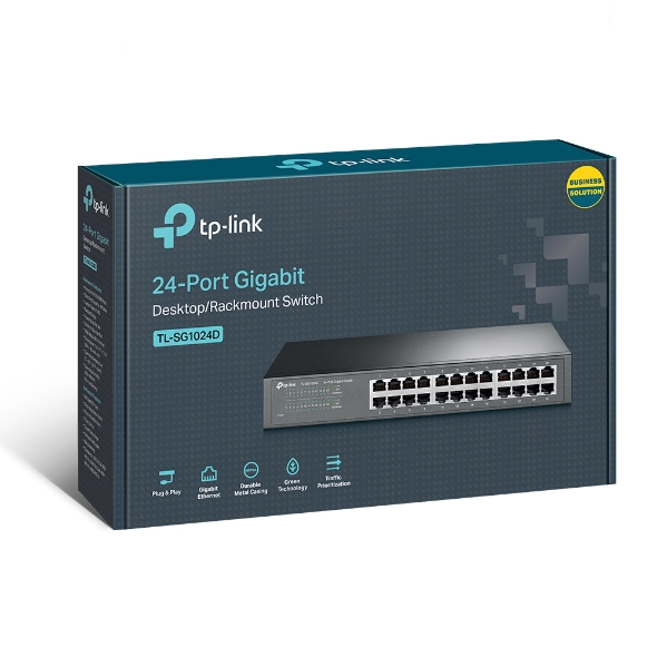 SWITCH TP LINK 24P GIGABIT  DESKTOP TL-SG1024D