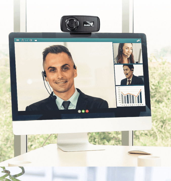 WEBCAM GENIUS FACECAM 1000X V2 720P USB BLACK