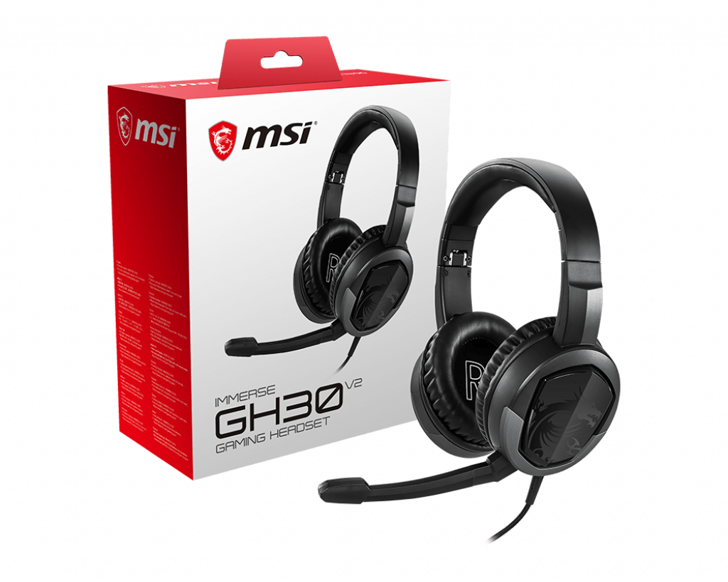 HEADSET MSI IMMERSE GH30 GAMER PLUG 3.5mm