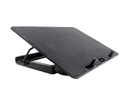 BASE PARA NOTEBOOK NISUTA RECLINABLE CON 2 FANS, CON HUB USB, REGULACION DE VELOCIDAD DE FANS, Y LUCES