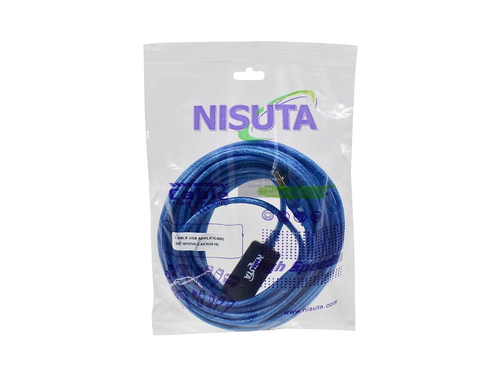 CABLE NISUTA ALARGUE USB 2.0 AMPLIFICADO DE 10M