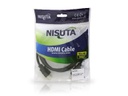 CABLE NISUTA HDMI DE 1.5M V1.4 1080P CON FILTROS, CONECTOR DORADO