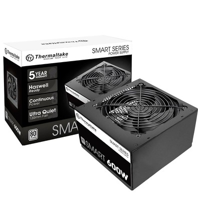 FUENTE DE PC THERMALTAKE 600WATTS SMART 80PLUS