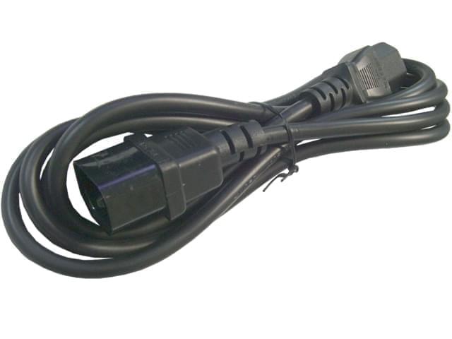CABLE ALIMENTACION 220V 10A C13-C14 1,5M de CPU a monitor 3X0.75mm2 IRAM