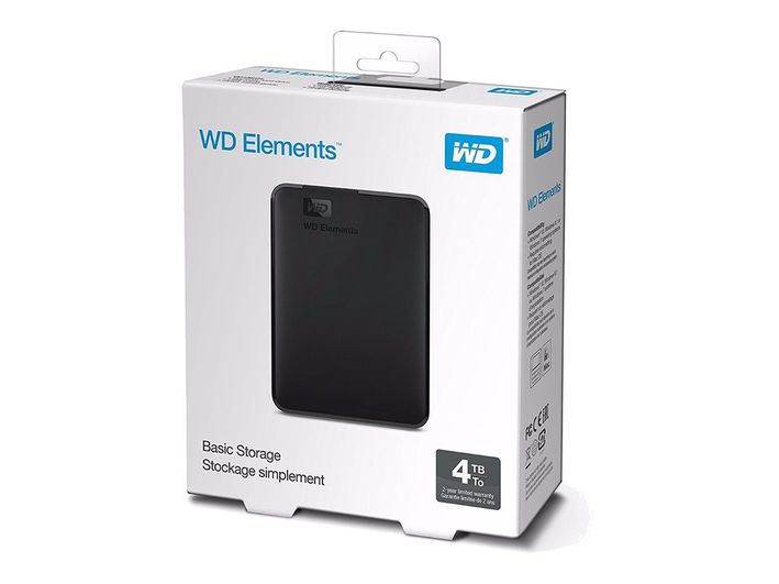 DISCO RIGIDO EXTERNO WESTERN DIGITAL USB 4TB ELEMENTS 