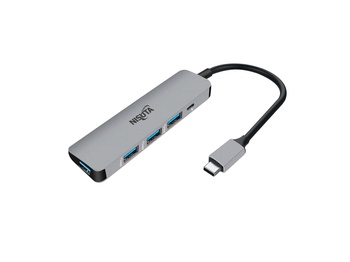 [NSUH043C] DOCKING NISUTA USB C 3.1 A 4 PUERTOS USB 3.0 
CON CARCAZA DE ALUMINIO