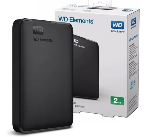 DISCO RIGIDO WESTERN DIGITAL EXTERNO 2TB PORTABLE ELEMENTS USB 3.0
