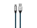 CABLE MICRO USB DE 1M DE 2.4A CON MALLA DE TELA