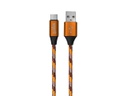 CABLE USB C DE 1M DE 2.4A CON MALLA DE TELA