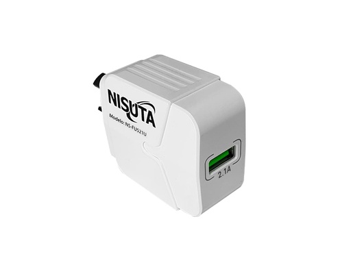 [NSFU521U] CARGADOR NISUTA USB DE 2,1 AMPER